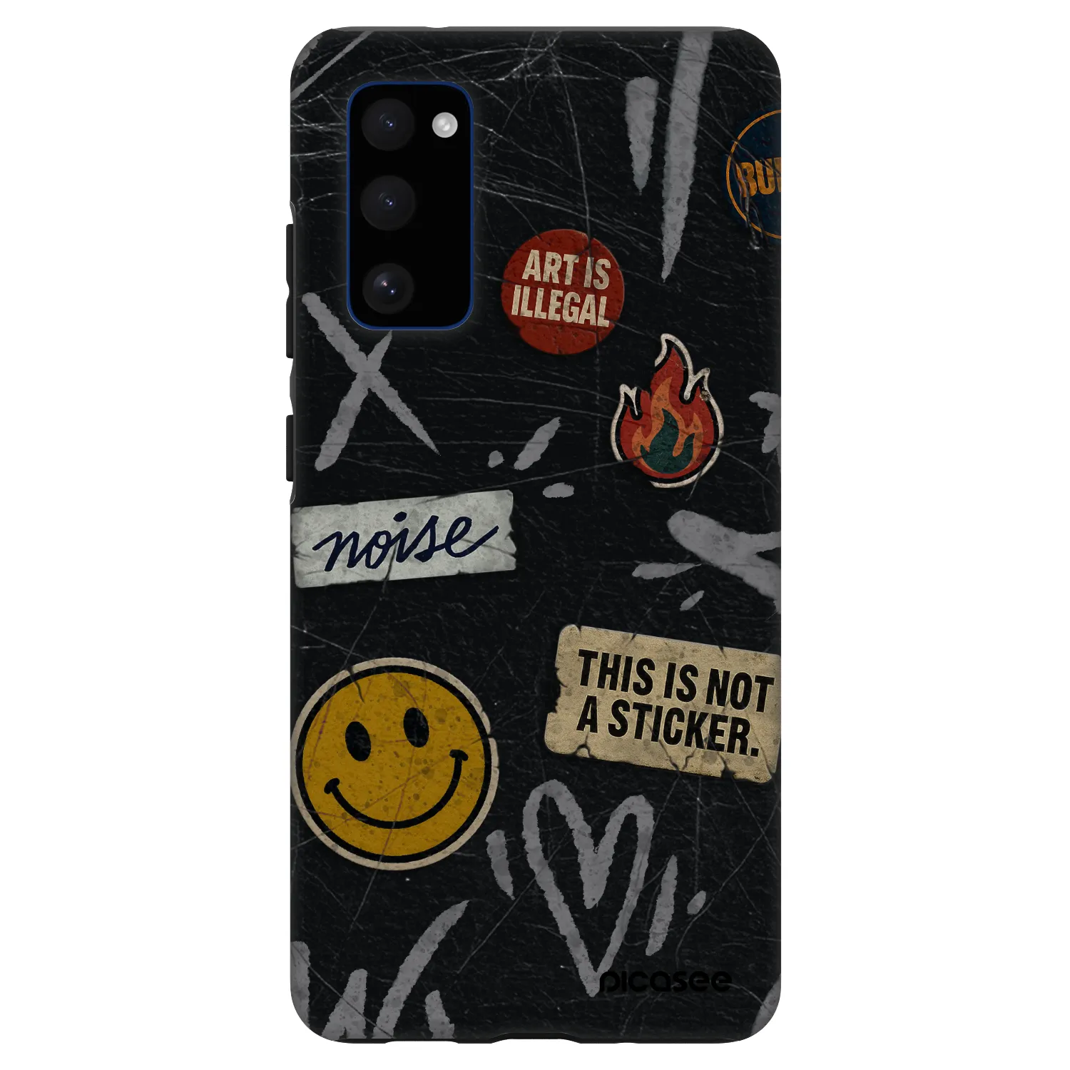 Picasee Fashion Case za Samsung Galaxy S20 FE - STICKERS x TAGS