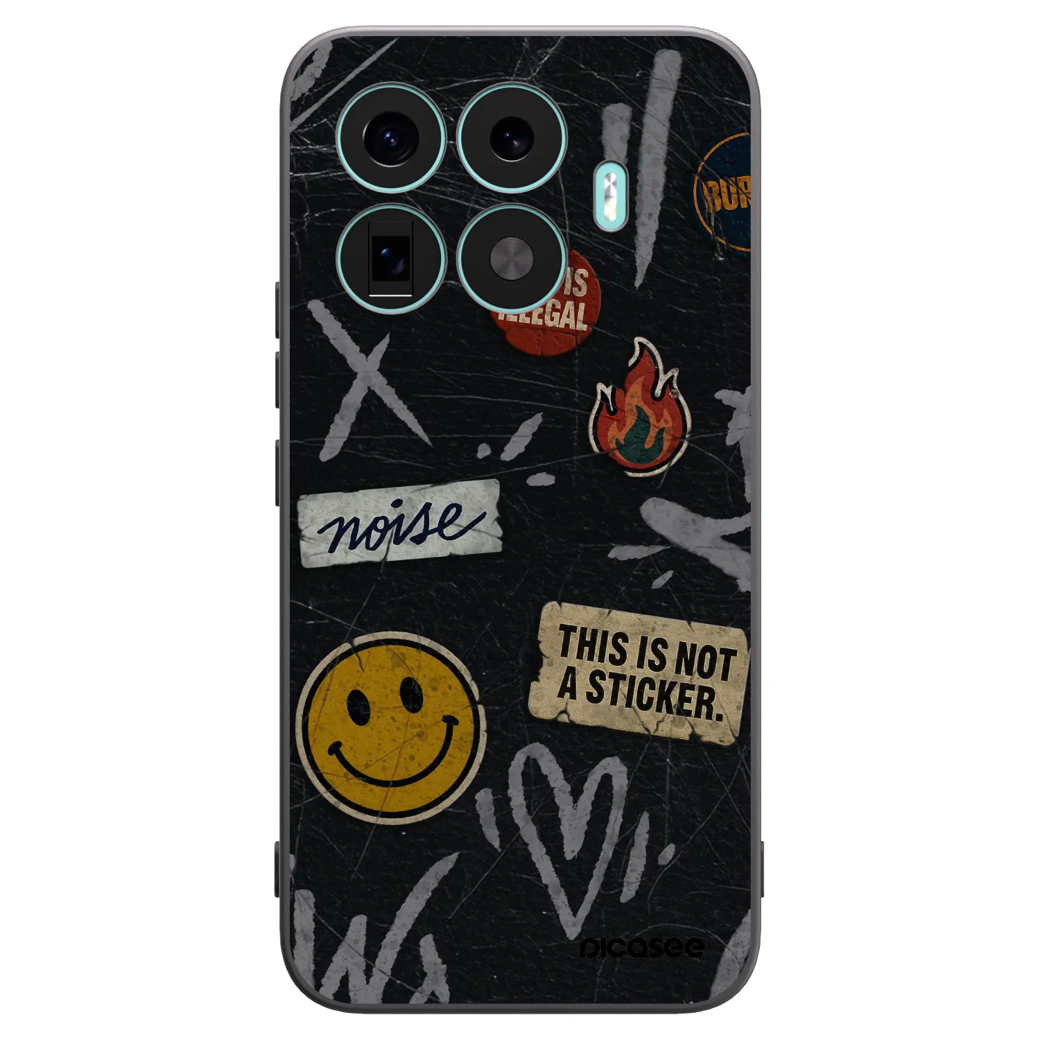 Picasee crna silikonska maskica za Xiaomi 17T Pro - STICKERS x TAGS