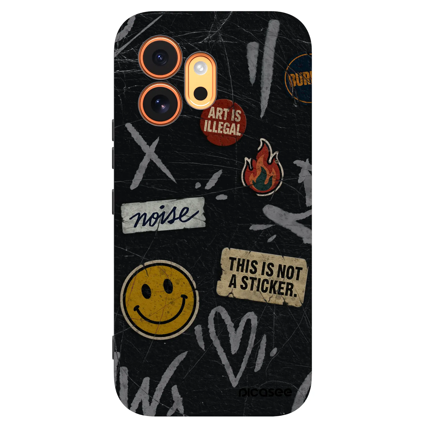 Picasee crna silikonska maskica za Honor 600 - STICKERS x TAGS