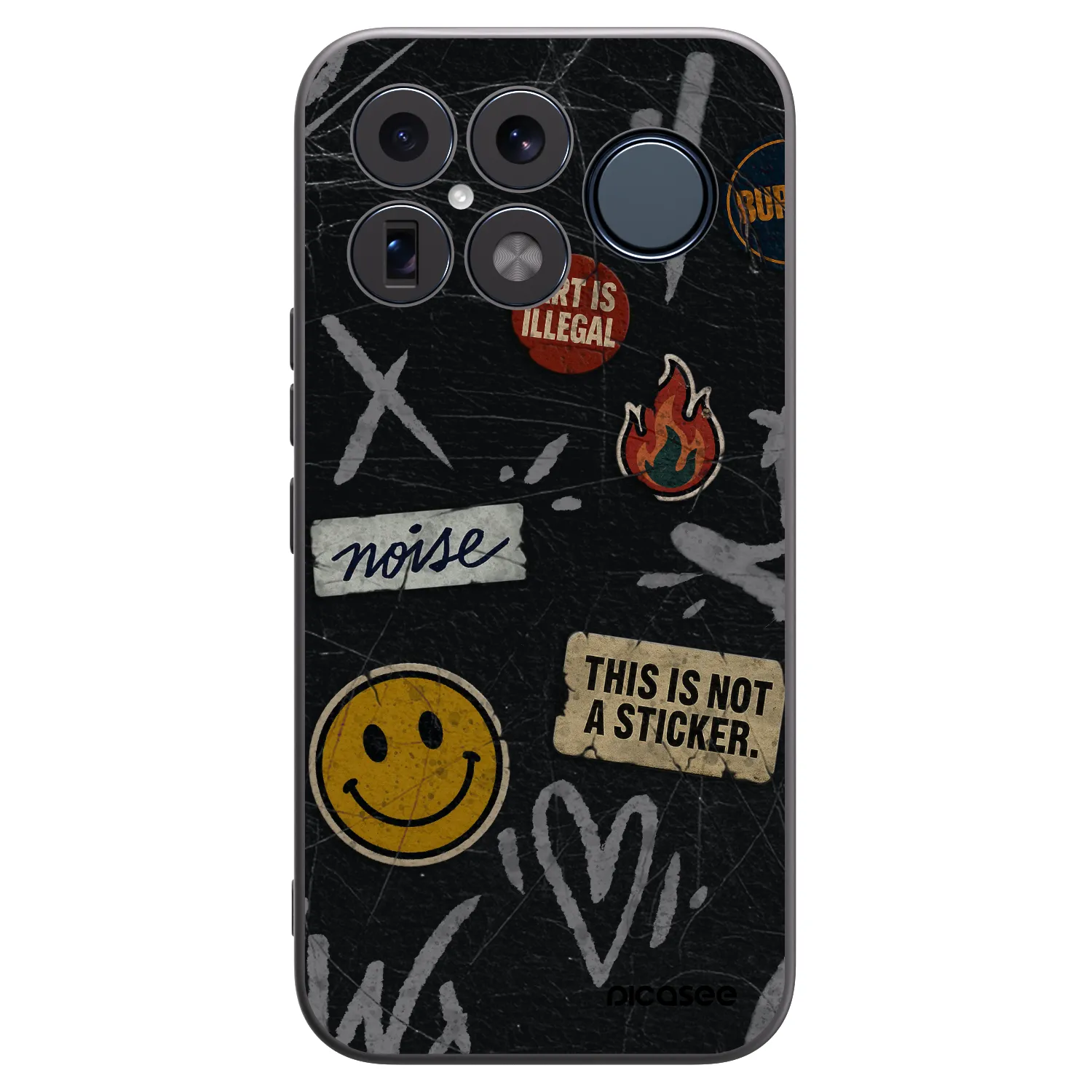 Picasee crna silikonska maskica za Xiaomi Poco F8 Ultra - STICKERS x TAGS