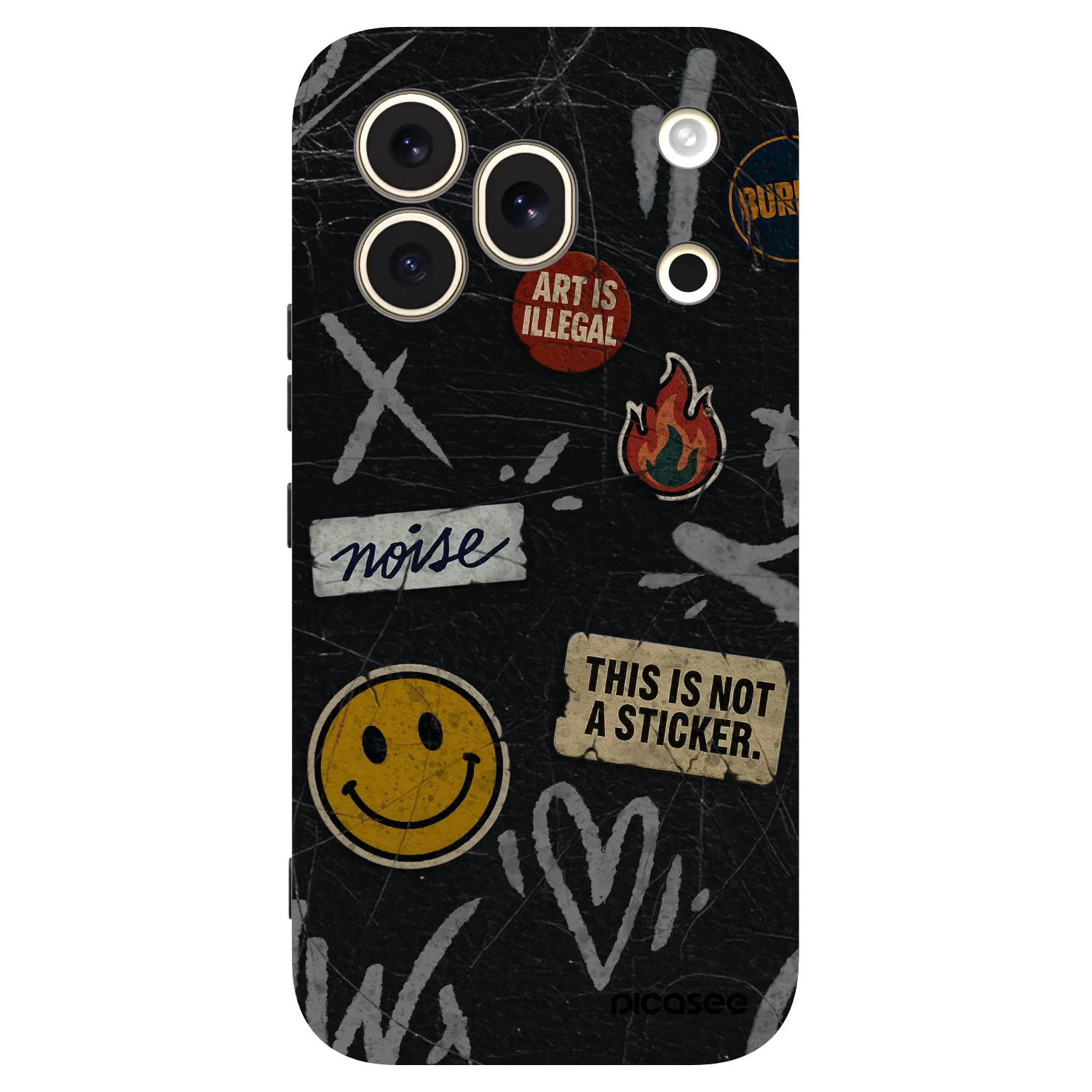 Picasee crna silikonska maskica za Honor 600 Pro - STICKERS x TAGS