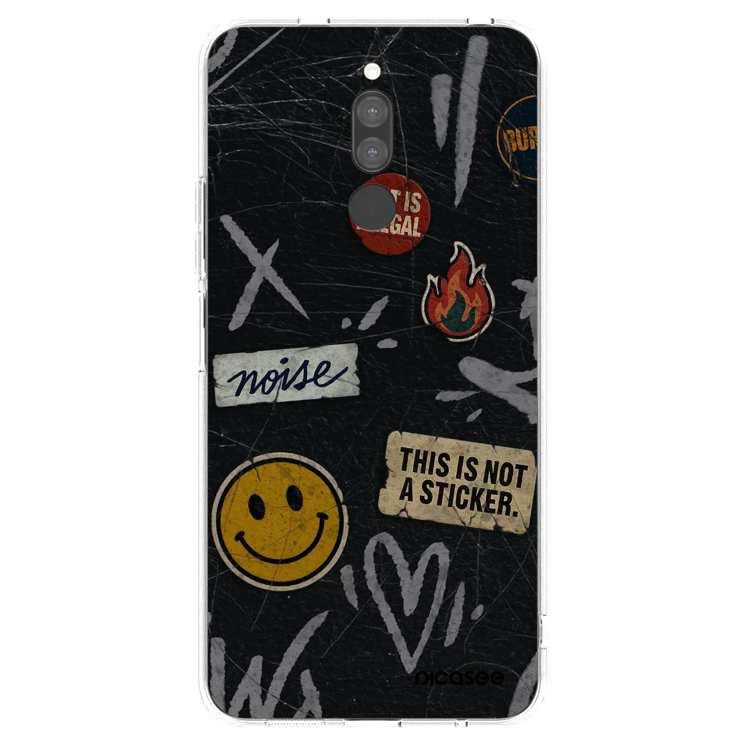 Picasee silikonska prozirna maskica za Xiaomi Redmi 8 - STICKERS x TAGS