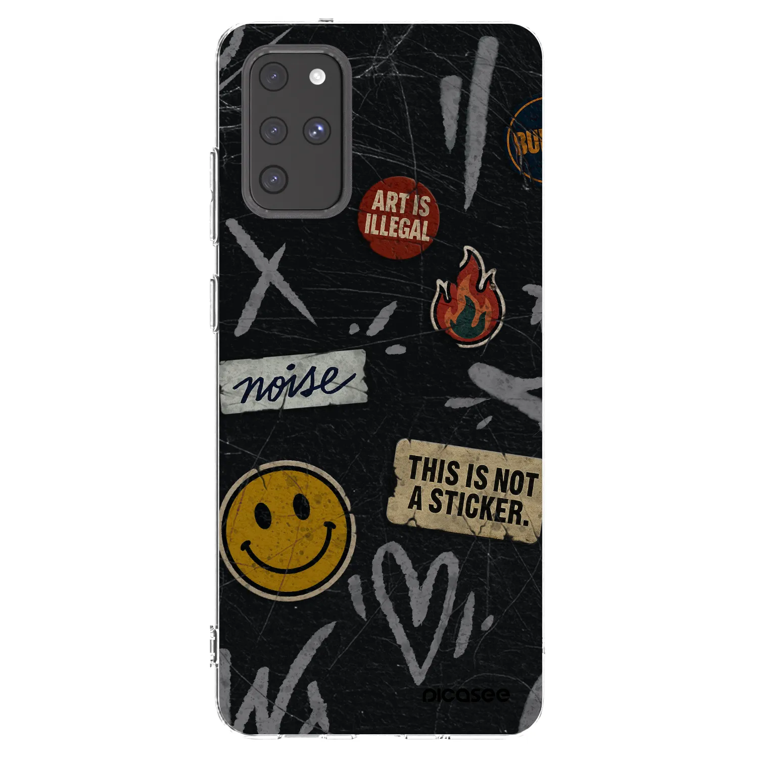 Picasee silikonska prozirna maskica za Samsung Galaxy S20+ G985F - STICKERS x TAGS