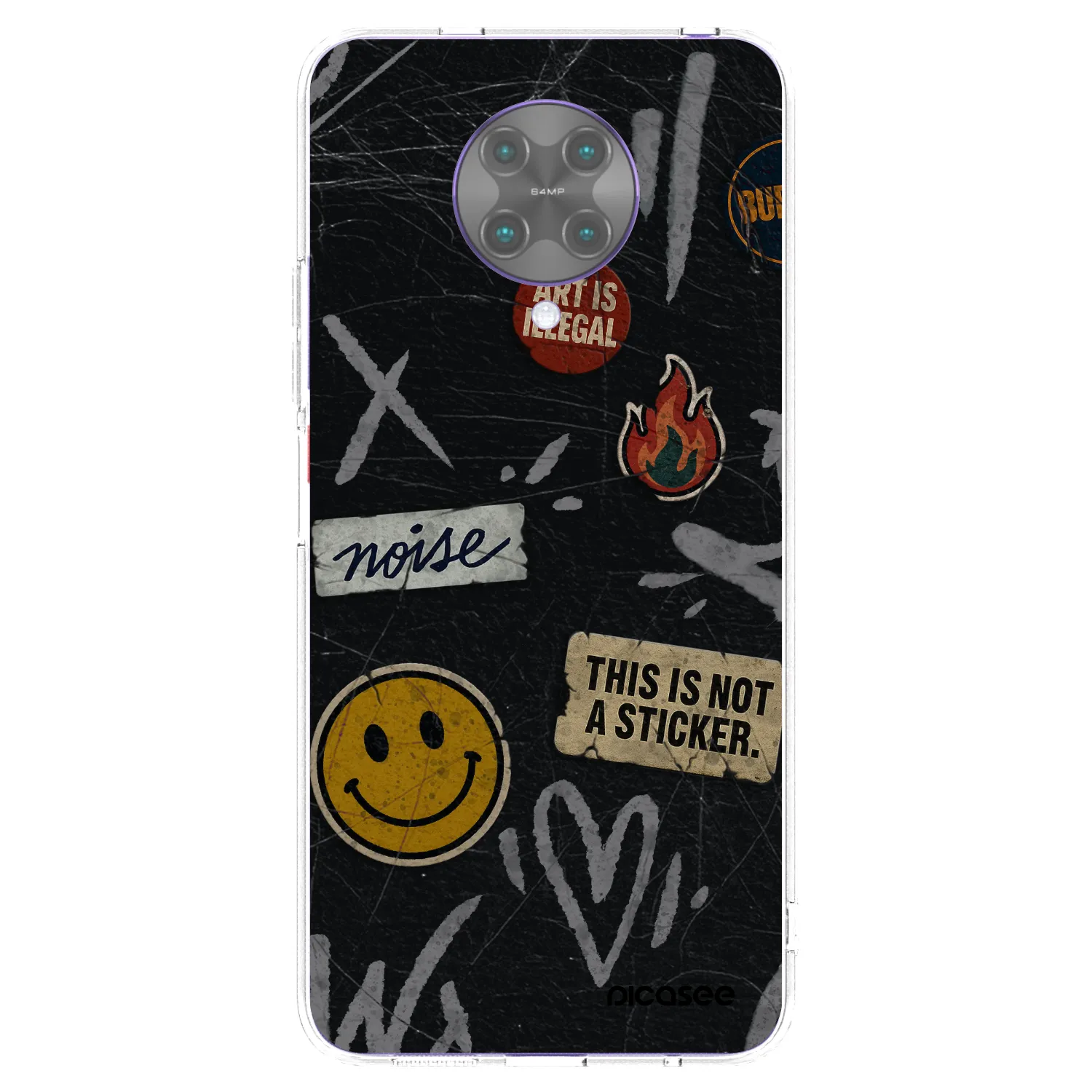 Picasee silikonska prozirna maskica za Xiaomi Poco F2 Pro - STICKERS x TAGS