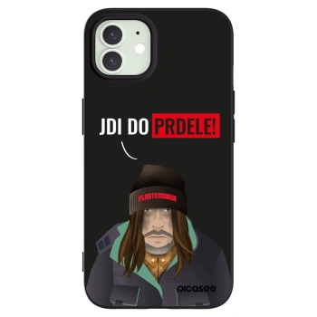 Picasee crna silikonska maskica za Apple iPhone 12 - Bezďák