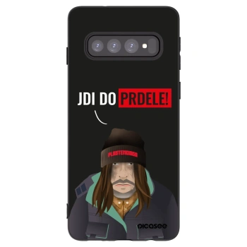 Picasee crna silikonska maskica za Samsung Galaxy S10 G973 - Bezďák