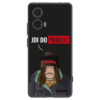 Picasee crna silikonska maskica za Motorola Moto G35 5G - Bezďák
