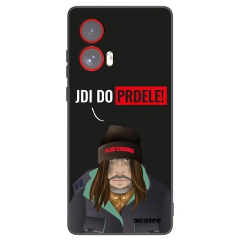 Picasee crna silikonska maskica za Motorola Edge 50 Fusion - Bezďák