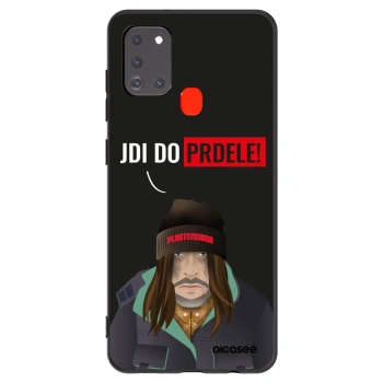 Picasee crna silikonska maskica za Samsung Galaxy A21s - Bezďák