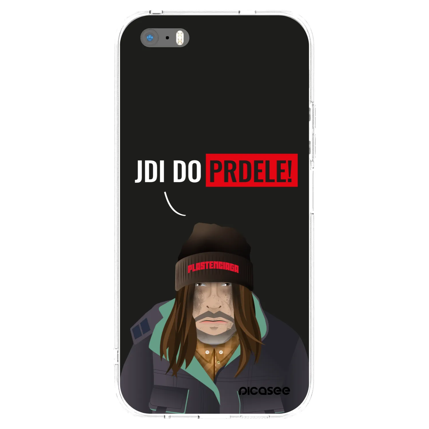 Picasee silikonska prozirna maskica za Apple iPhone 5/5S/SE - Bezďák