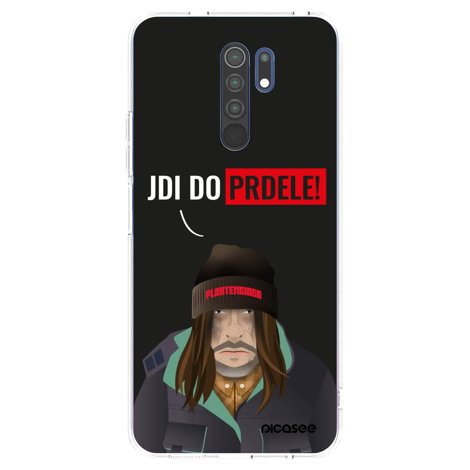 Picasee silikonska prozirna maskica za Xiaomi Redmi 9 - Bezďák