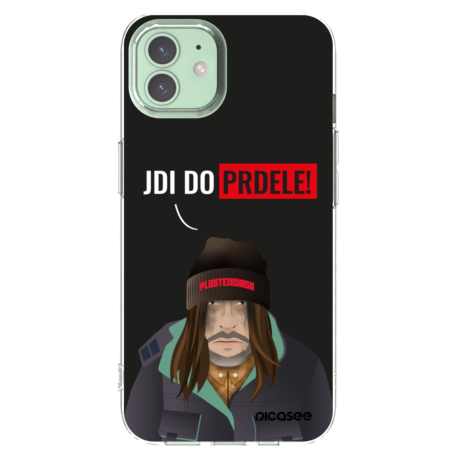 Picasee silikonska prozirna maskica za Apple iPhone 12 - Bezďák