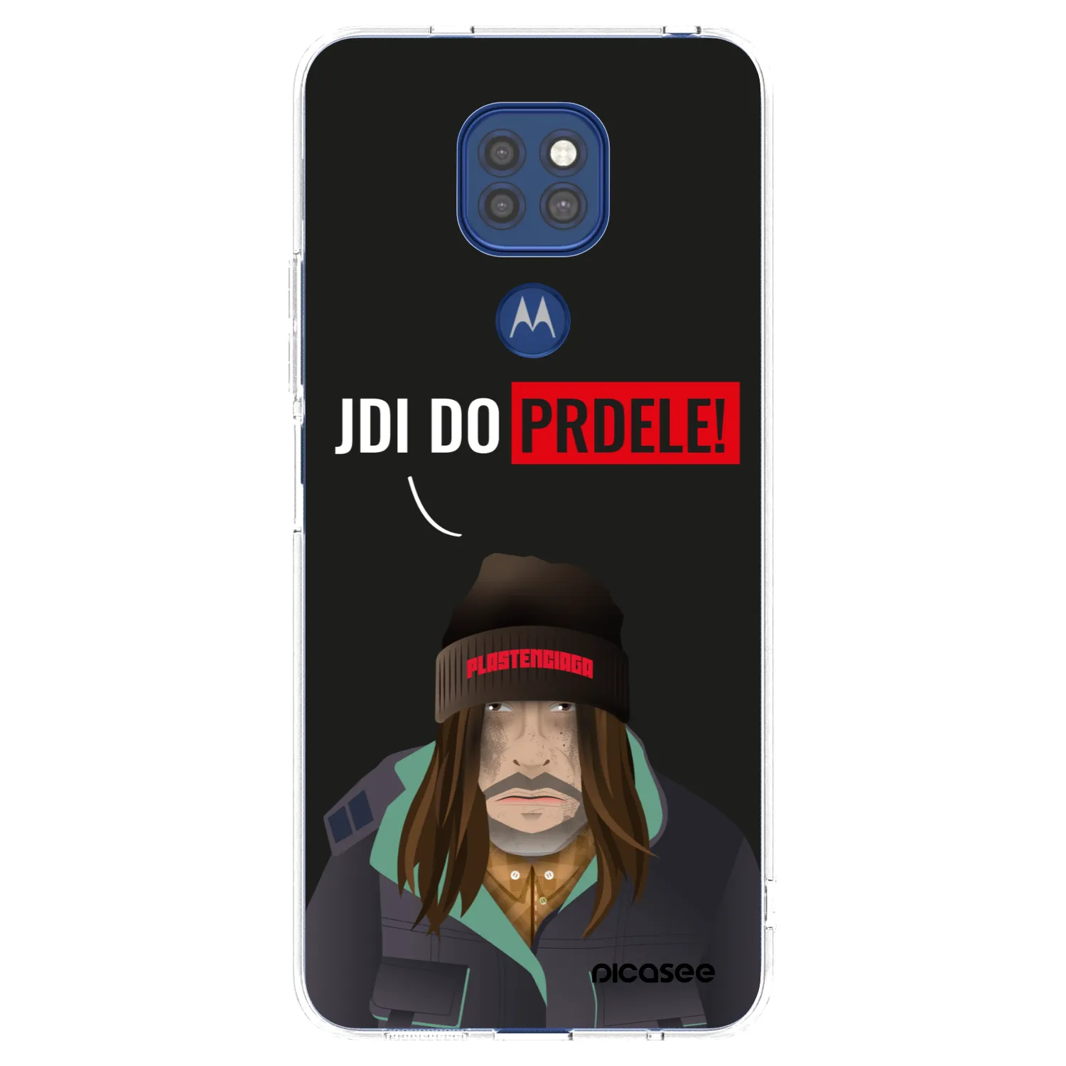 Picasee silikonska prozirna maskica za Motorola Moto G9 Play - Bezďák