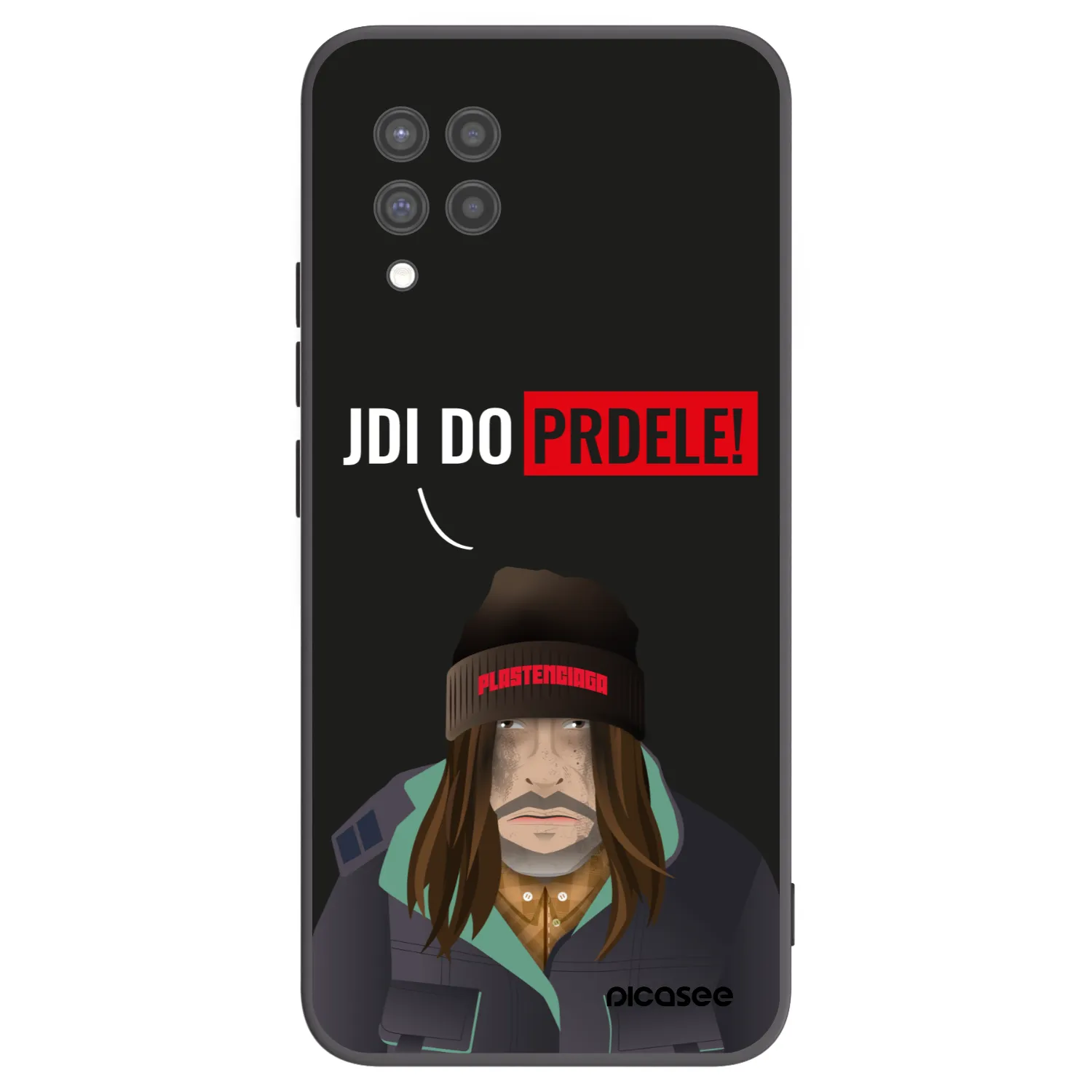 Picasee crna silikonska maskica za Samsung Galaxy A42 A426B - Bezďák