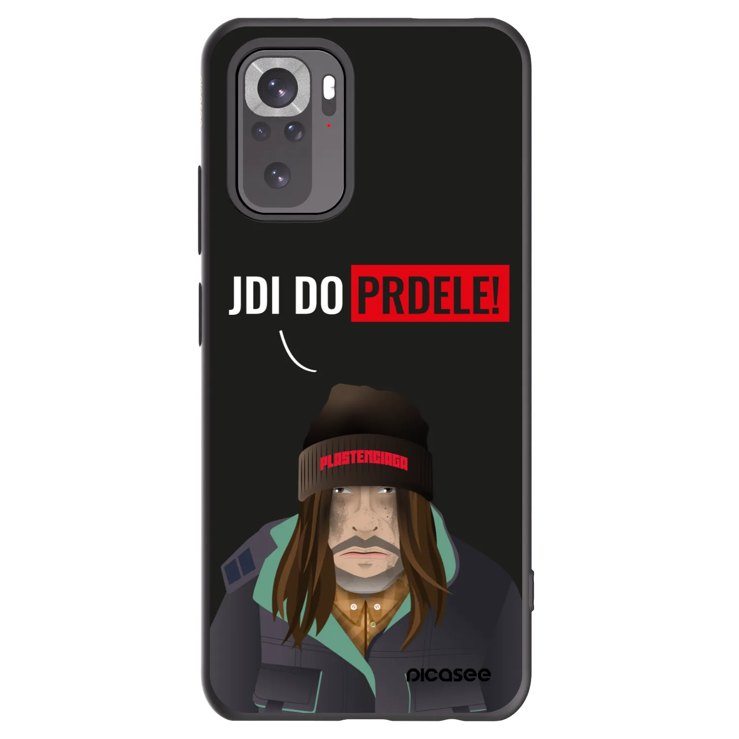 Picasee crna silikonska maskica za Xiaomi Redmi Note 10S - Bezďák