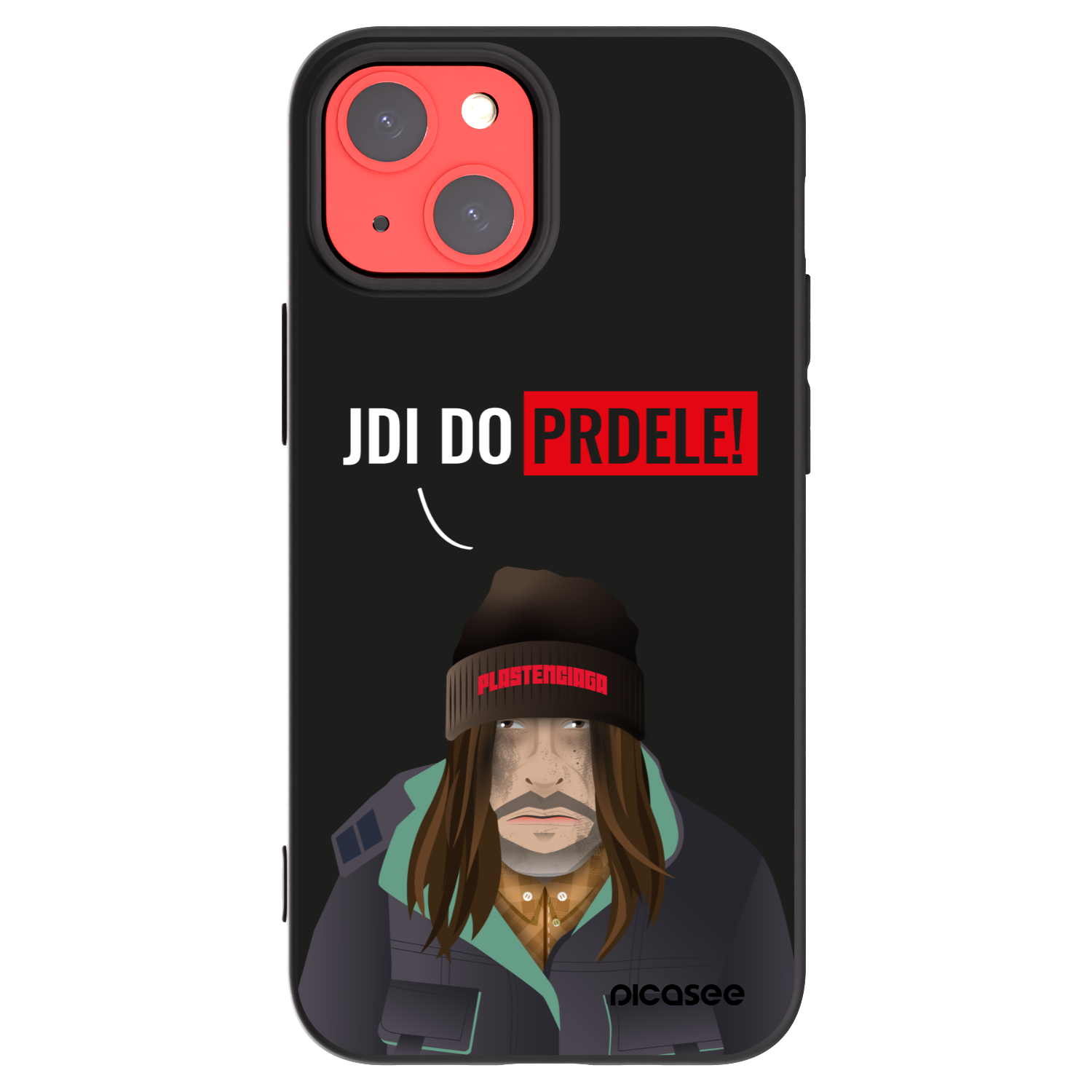 Picasee crna silikonska maskica za Apple iPhone 13 mini - Bezďák