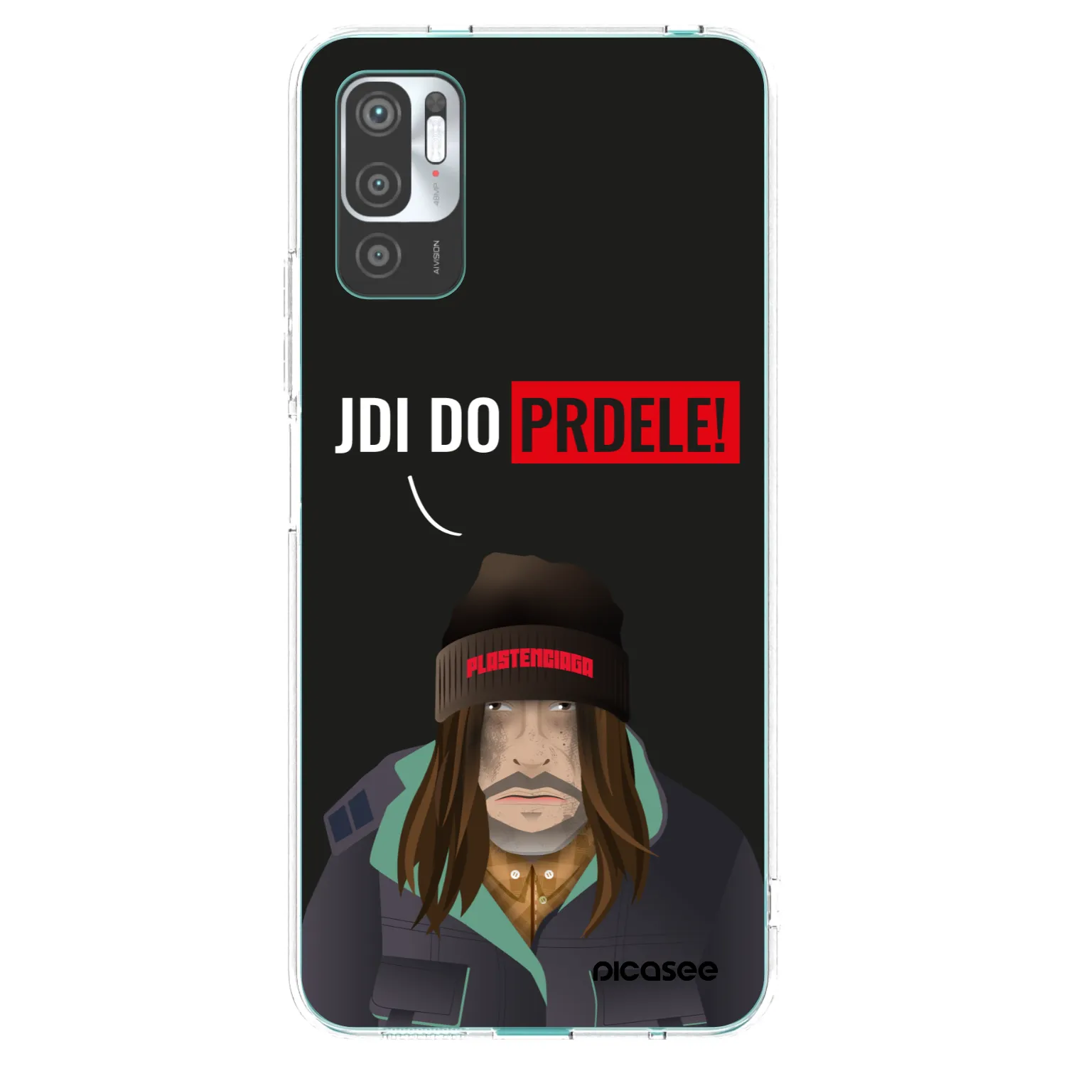 Picasee silikonska prozirna maskica za Xiaomi Redmi Note 10 5G - Bezďák