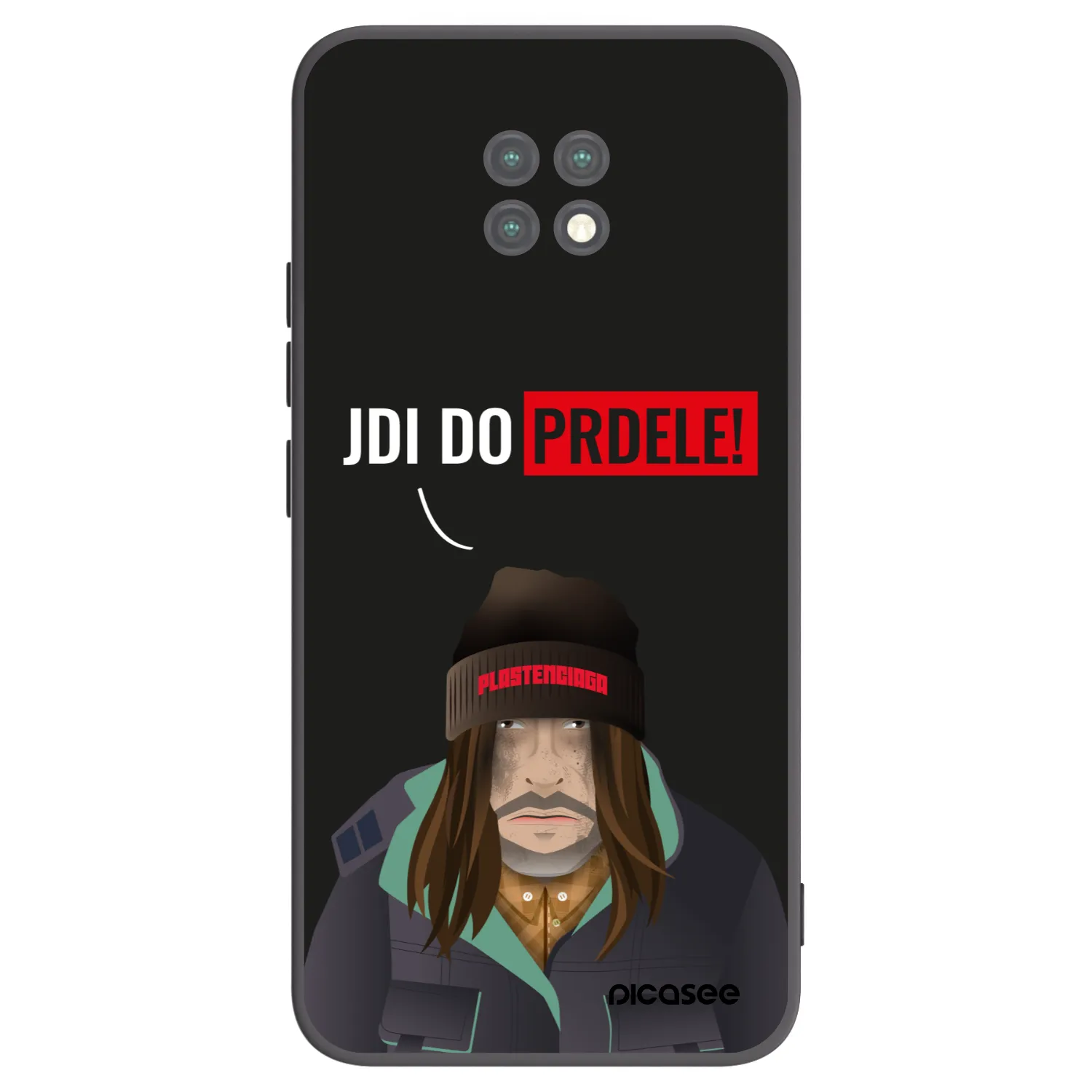 Picasee crna silikonska maskica za Xiaomi Redmi Note 9T - Bezďák