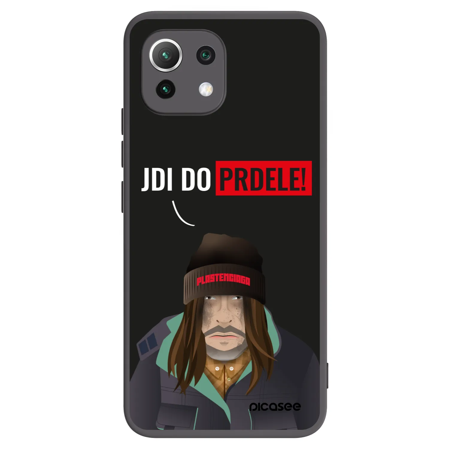 Picasee crna silikonska maskica za Xiaomi 11 Lite 5G NE - Bezďák