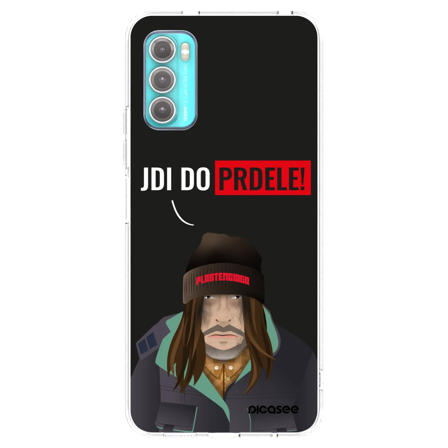 Picasee silikonska prozirna maskica za Motorola Moto G60 - Bezďák