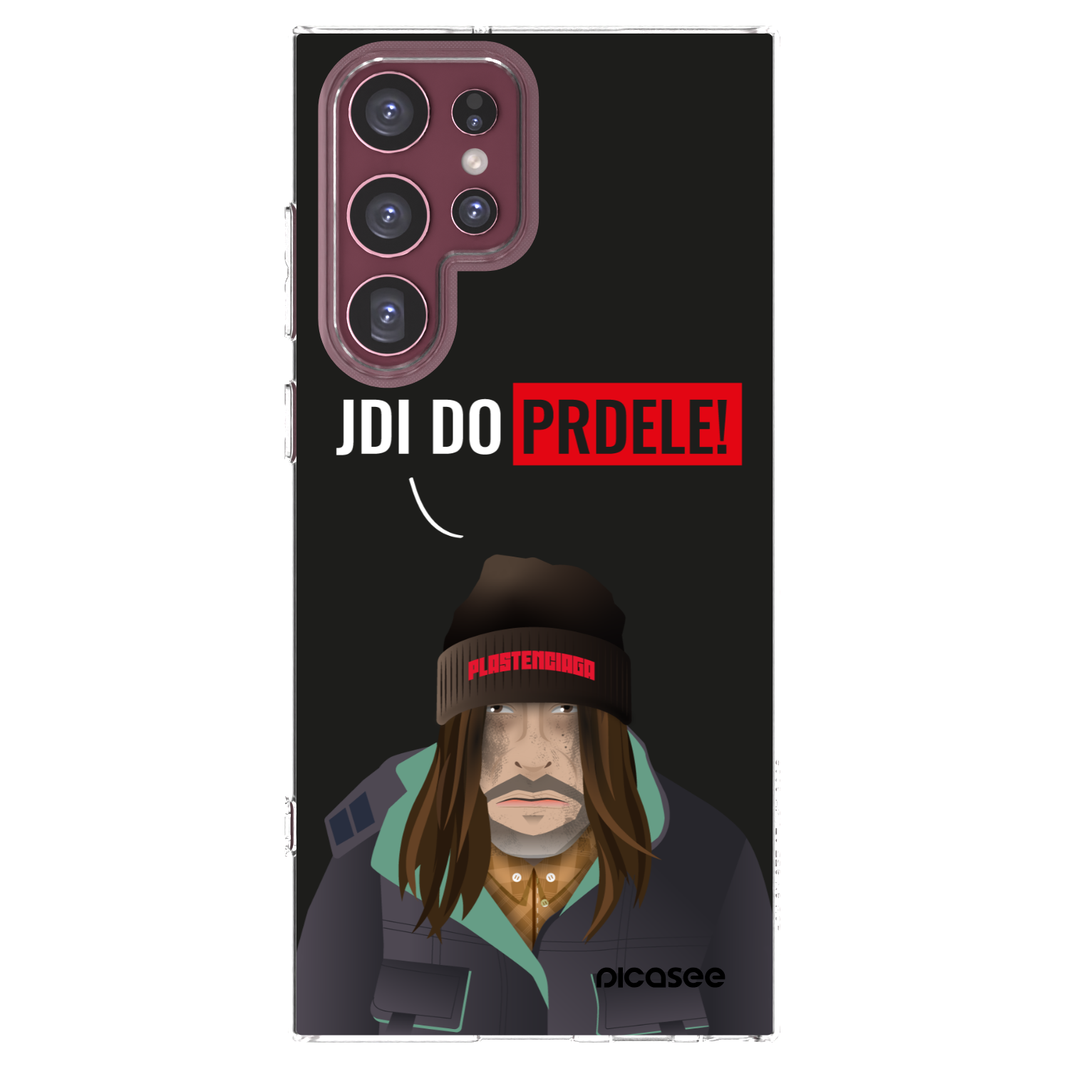 Picasee silikonska prozirna maskica za Samsung Galaxy S22 Ultra 5G - Bezďák