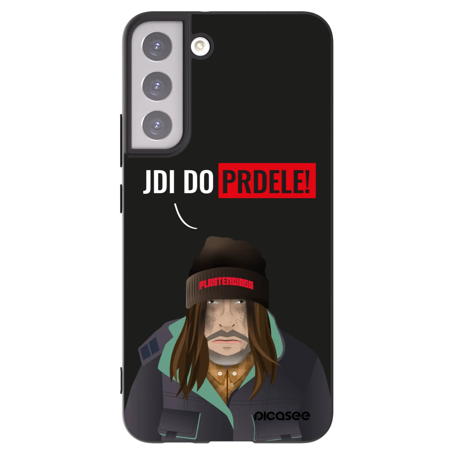 Picasee crna silikonska maskica za Samsung Galaxy S22+ 5G - Bezďák