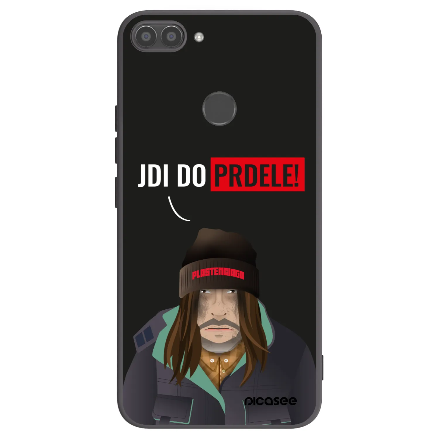 Picasee crna silikonska maskica za Huawei P Smart - Bezďák