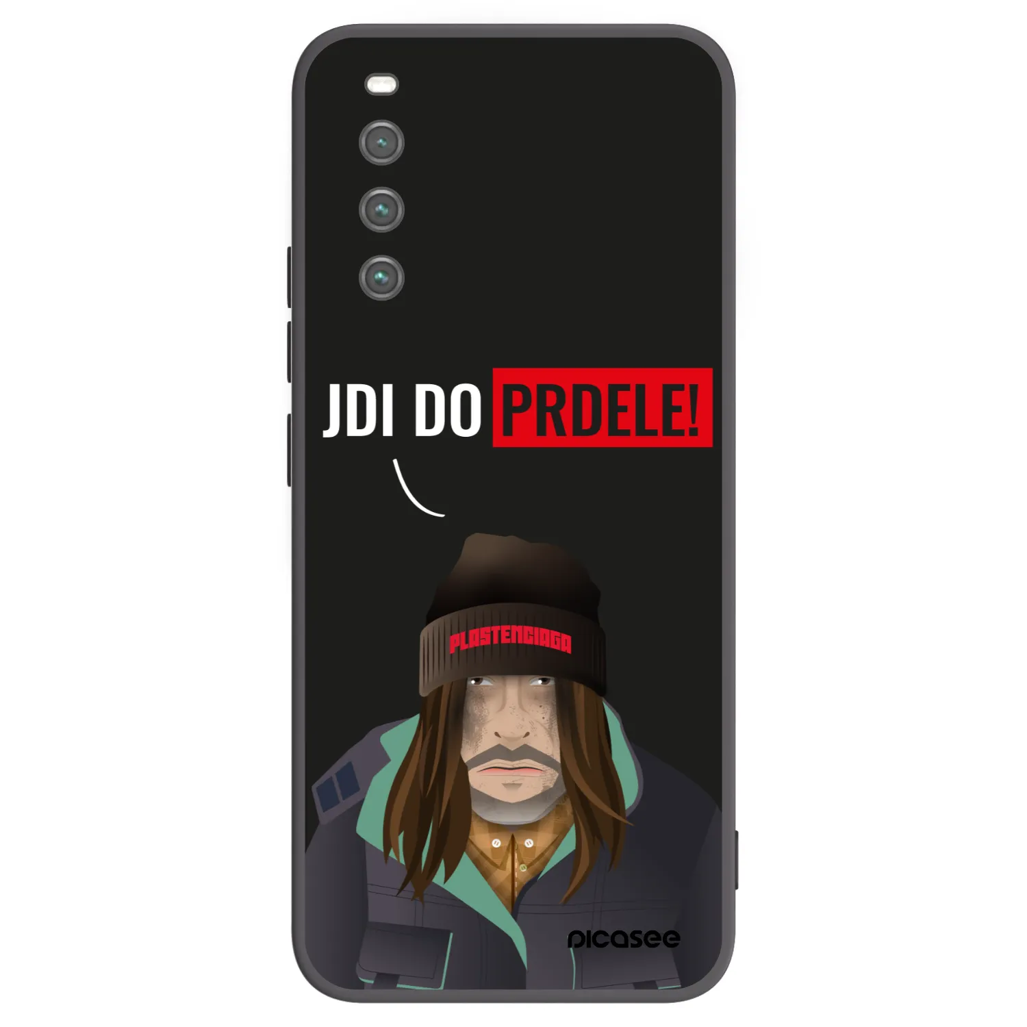 Picasee crna silikonska maskica za Sony Xperia 10 IV 5G - Bezďák