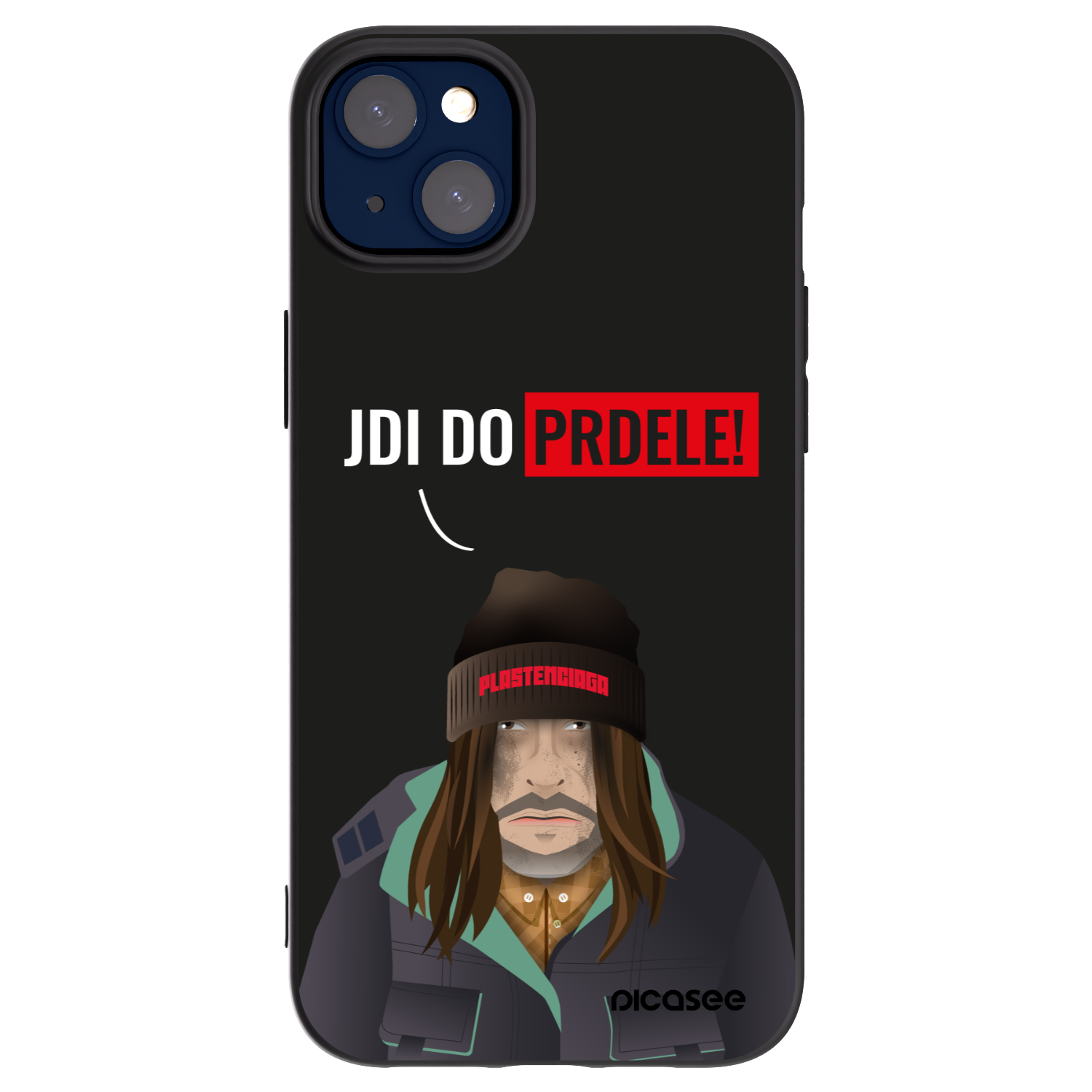 Picasee crna silikonska maskica za Apple iPhone 14 Plus - Bezďák