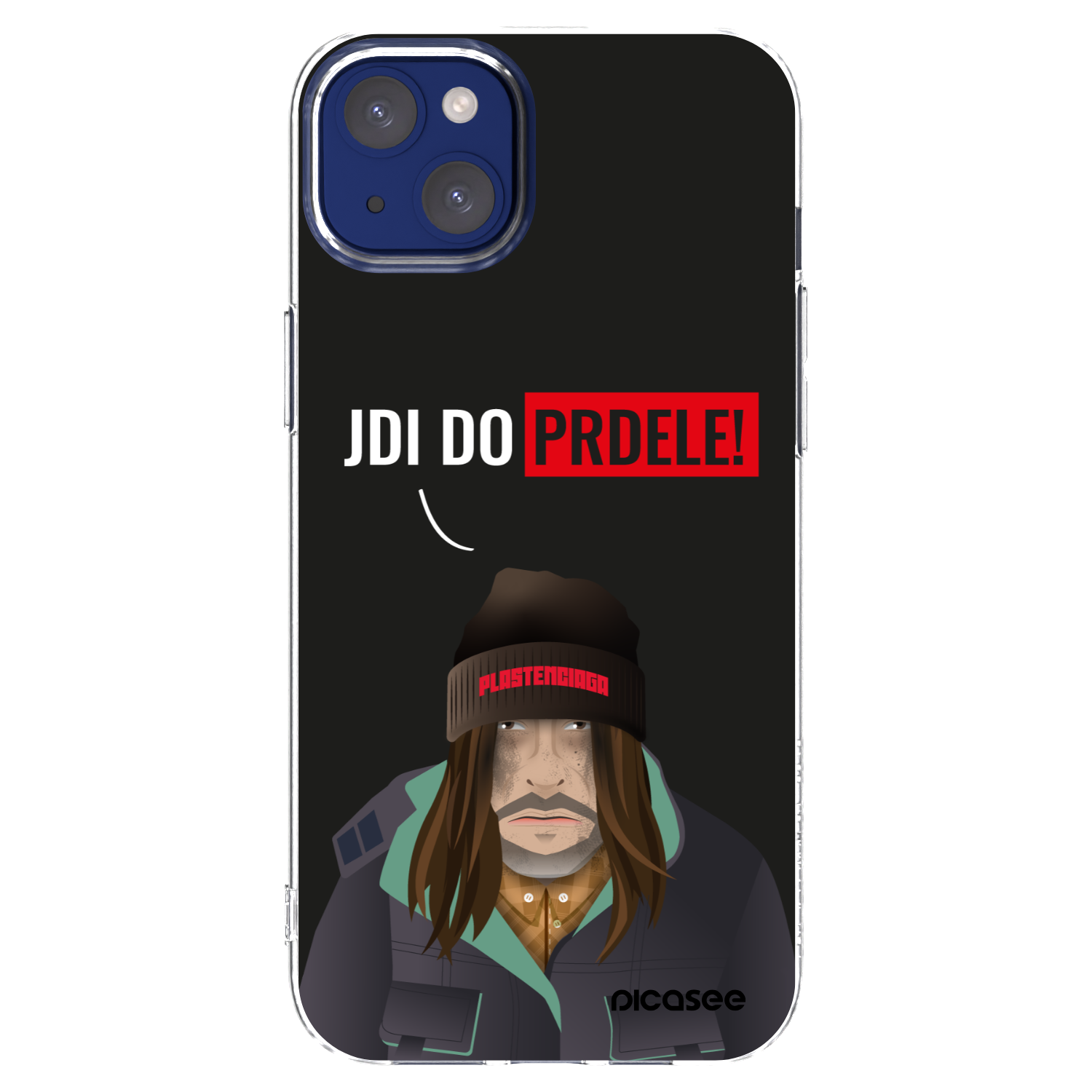 Picasee silikonska prozirna maskica za Apple iPhone 14 Plus - Bezďák