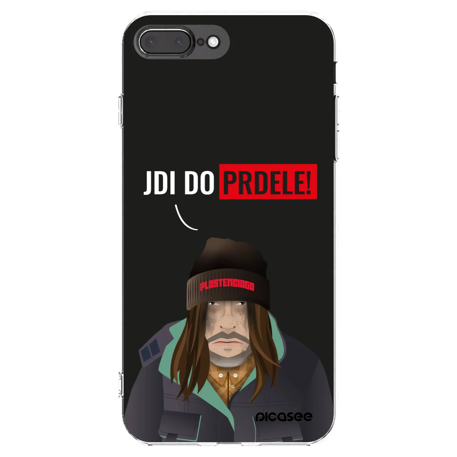 Picasee silikonska prozirna maskica za Apple iPhone 8 Plus - Bezďák