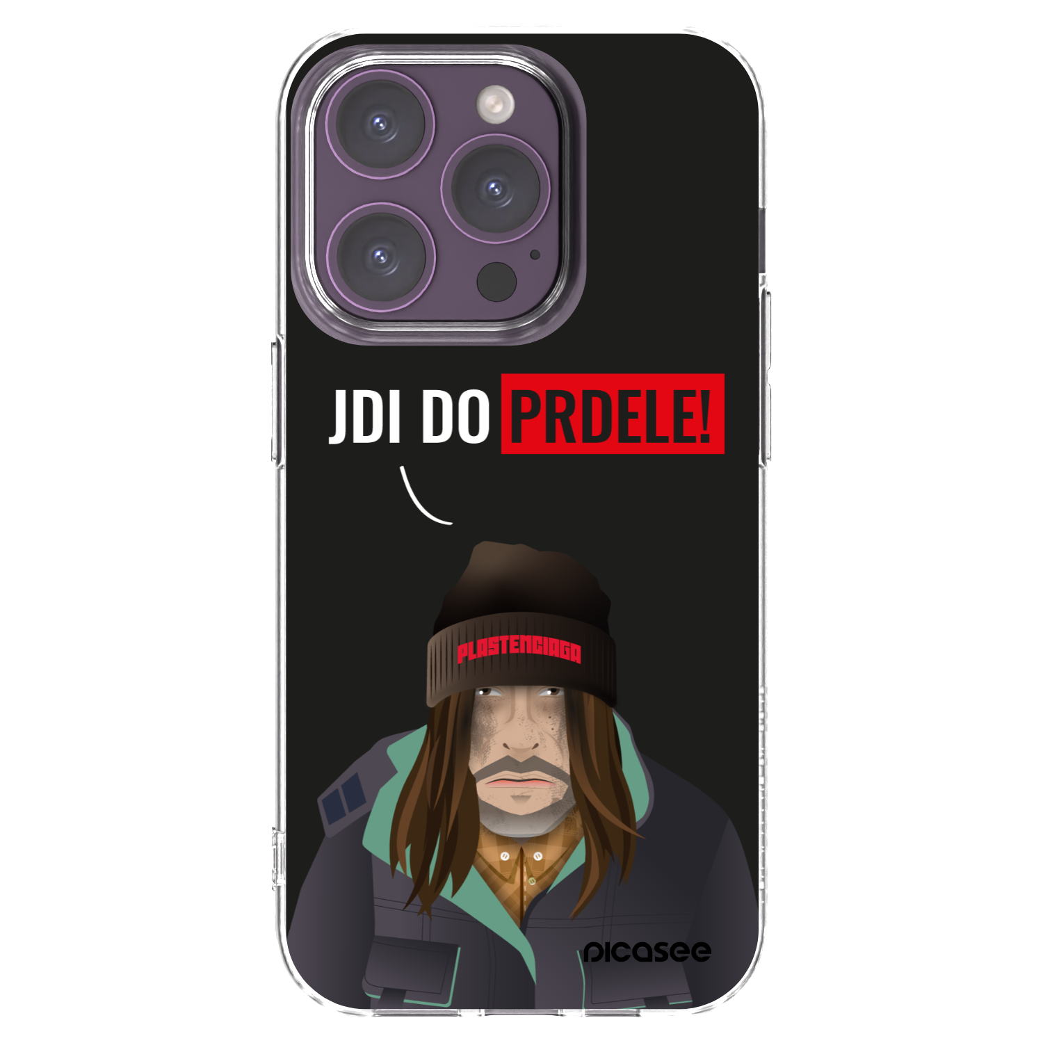 Picasee silikonska prozirna maskica za Apple iPhone 14 Pro - Bezďák