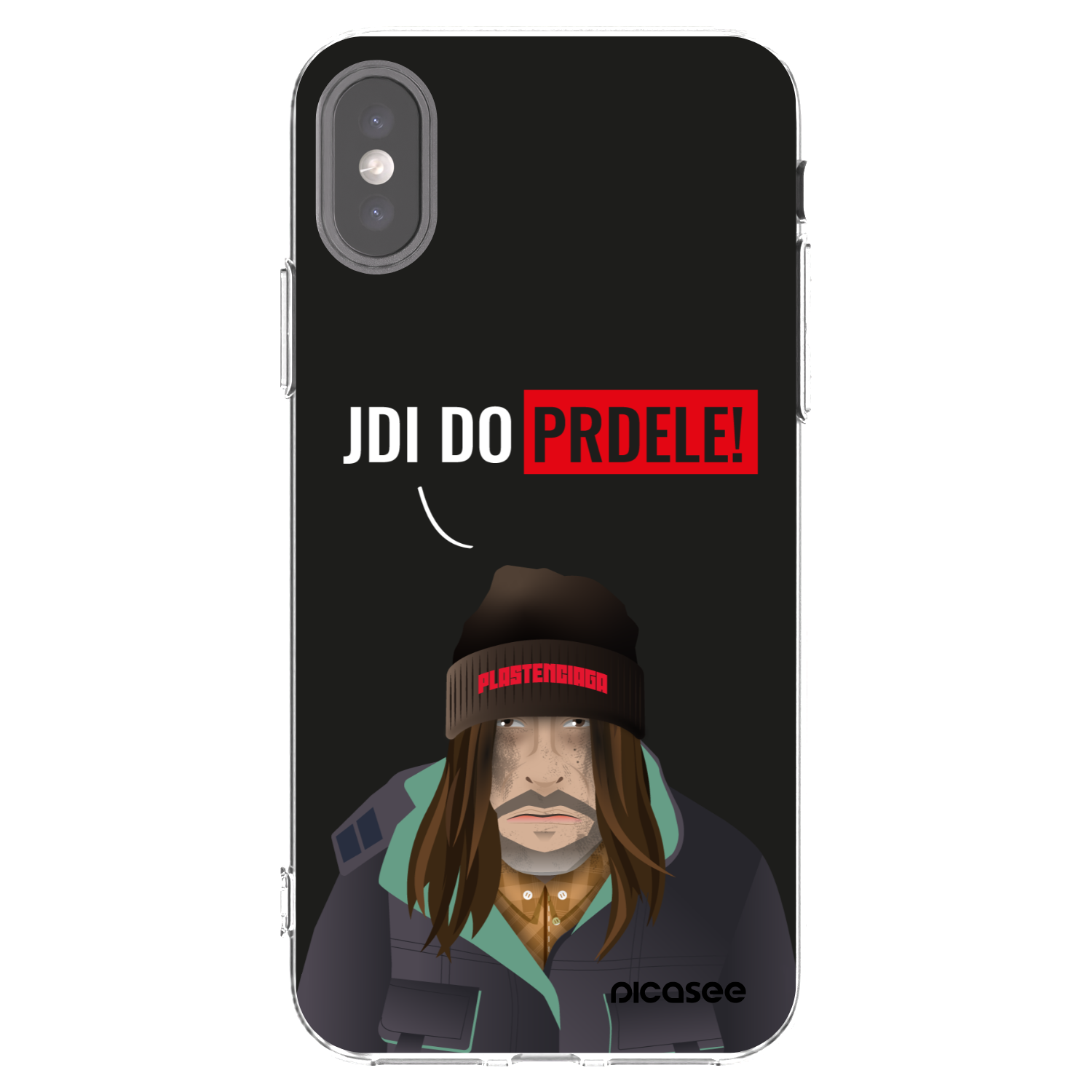 Picasee silikonska prozirna maskica za Apple iPhone X/XS - Bezďák