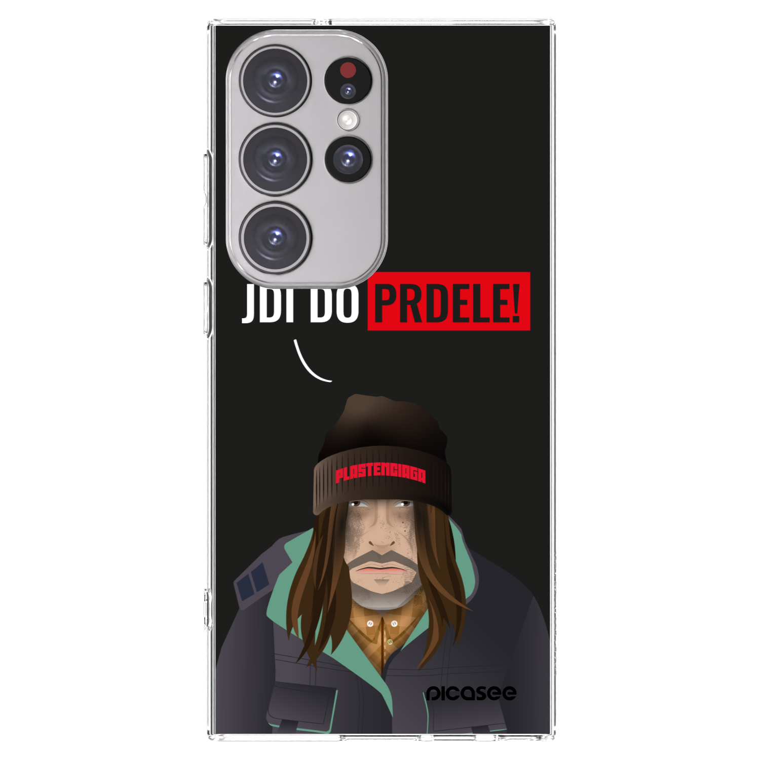 Picasee silikonska prozirna maskica za Samsung Galaxy S23 Ultra 5G - Bezďák