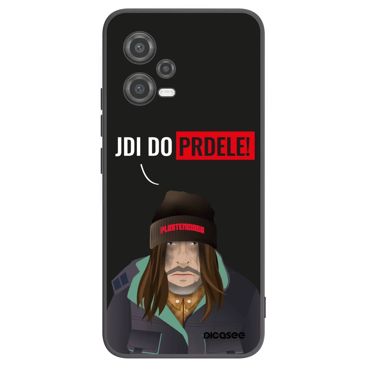 Picasee crna silikonska maskica za Xiaomi Poco X5 - Bezďák