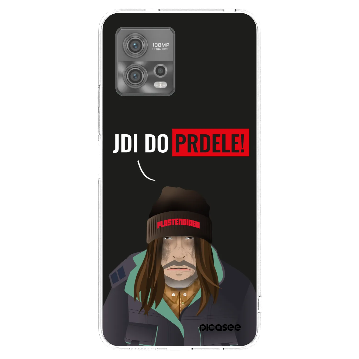Picasee silikonska prozirna maskica za Motorola Moto G72 - Bezďák