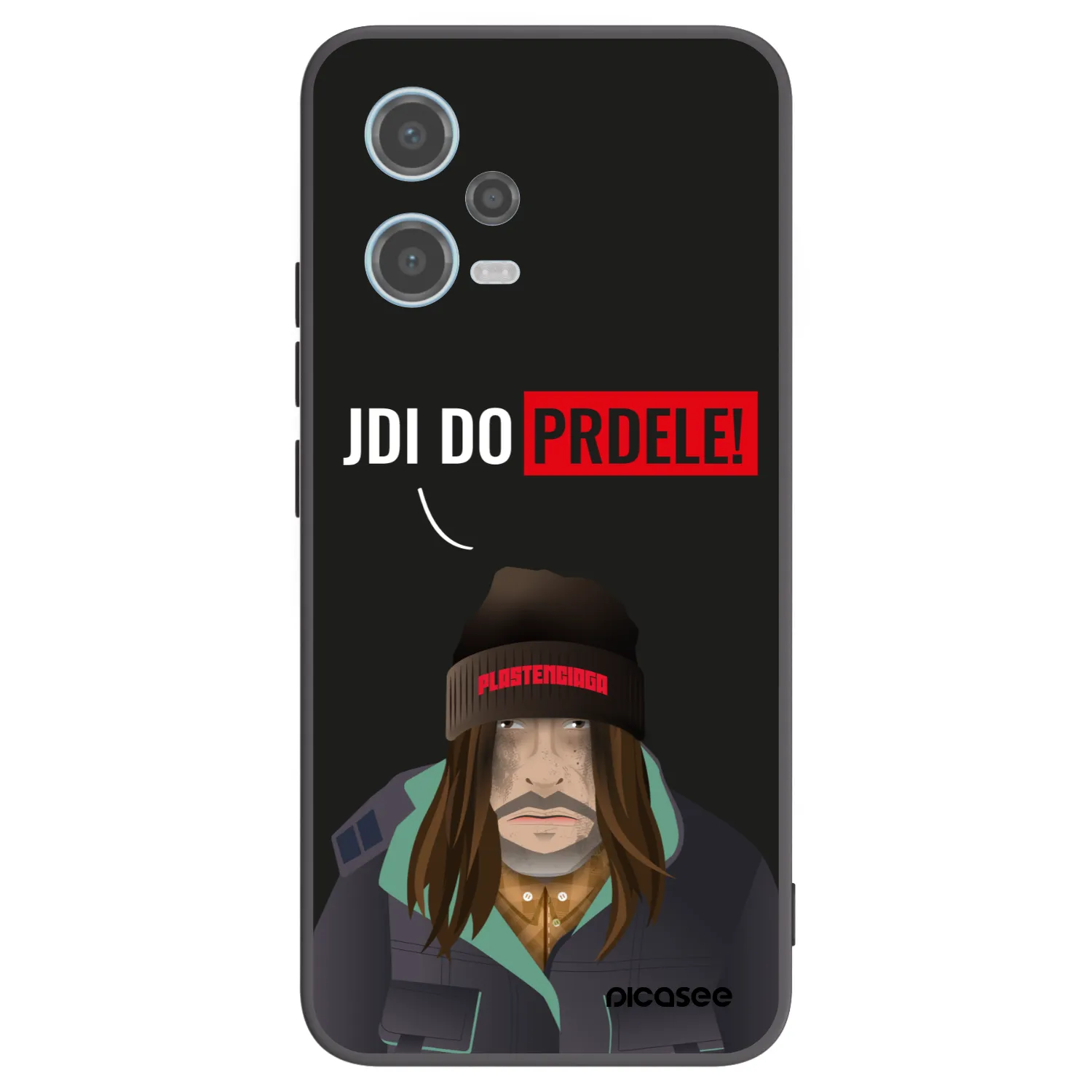 Picasee crna silikonska maskica za Xiaomi Redmi Note 12 5G - Bezďák