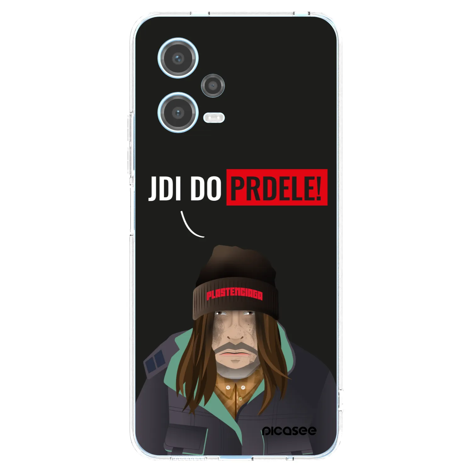 Picasee silikonska prozirna maskica za Xiaomi Redmi Note 12 5G - Bezďák