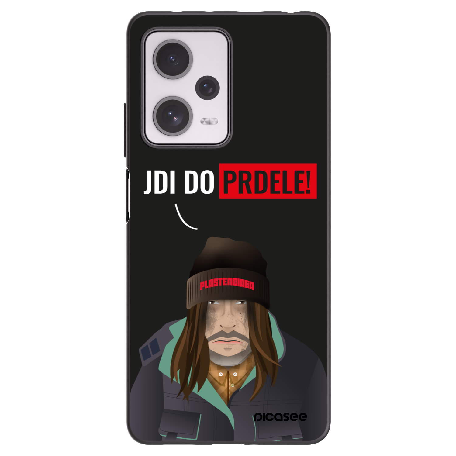Picasee crna silikonska maskica za Xiaomi Redmi Note 12 Pro+ 5G - Bezďák