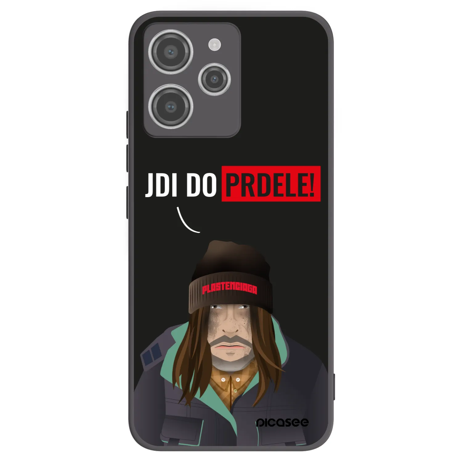 Picasee crna silikonska maskica za Xiaomi Redmi 12 4G - Bezďák