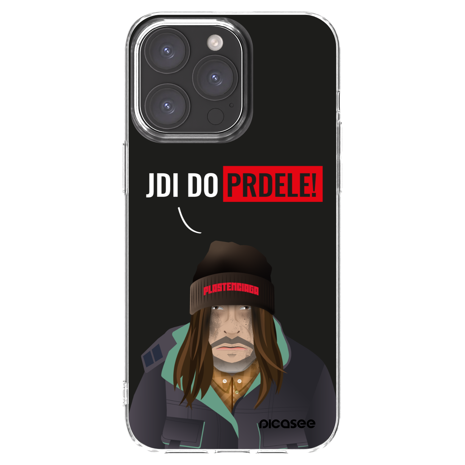 Picasee silikonska prozirna maskica za Apple iPhone 15 Pro Max - Bezďák