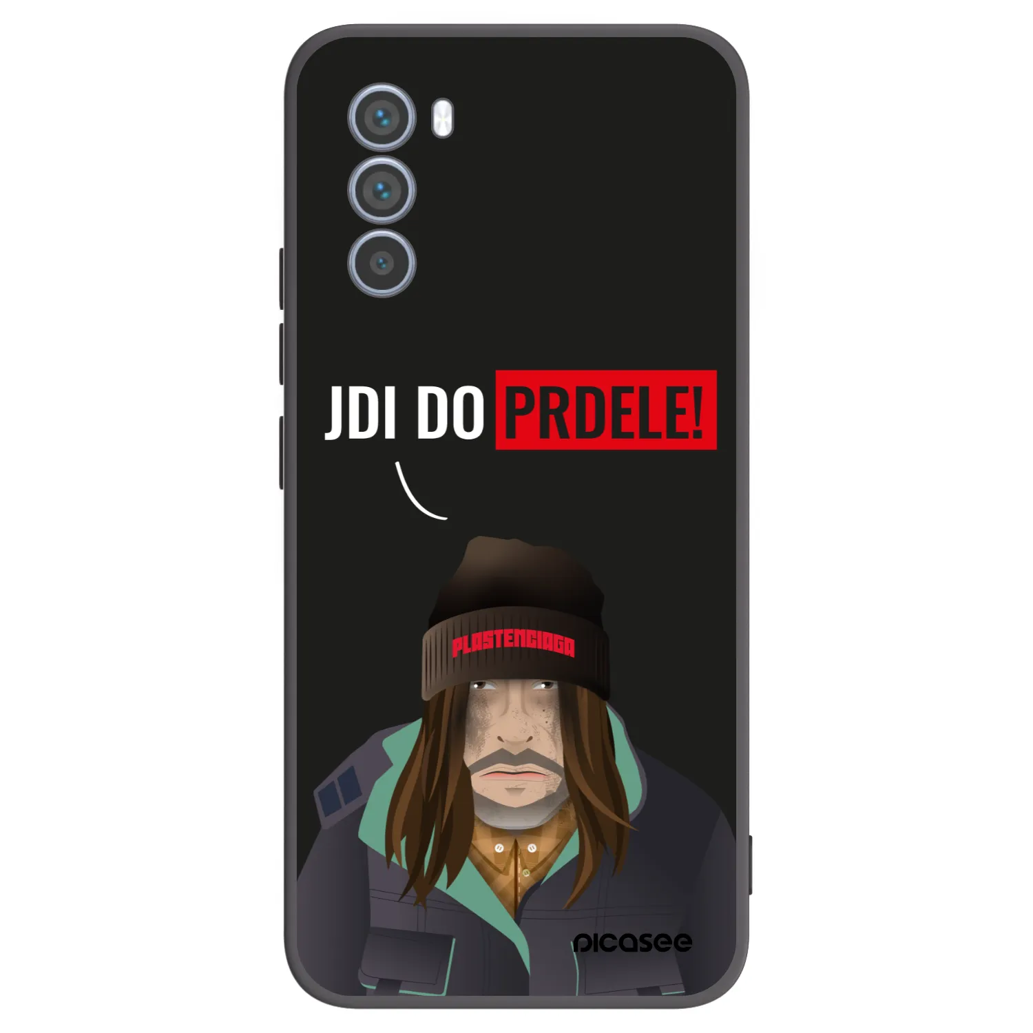 Picasee crna silikonska maskica za Motorola Moto G62 - Bezďák