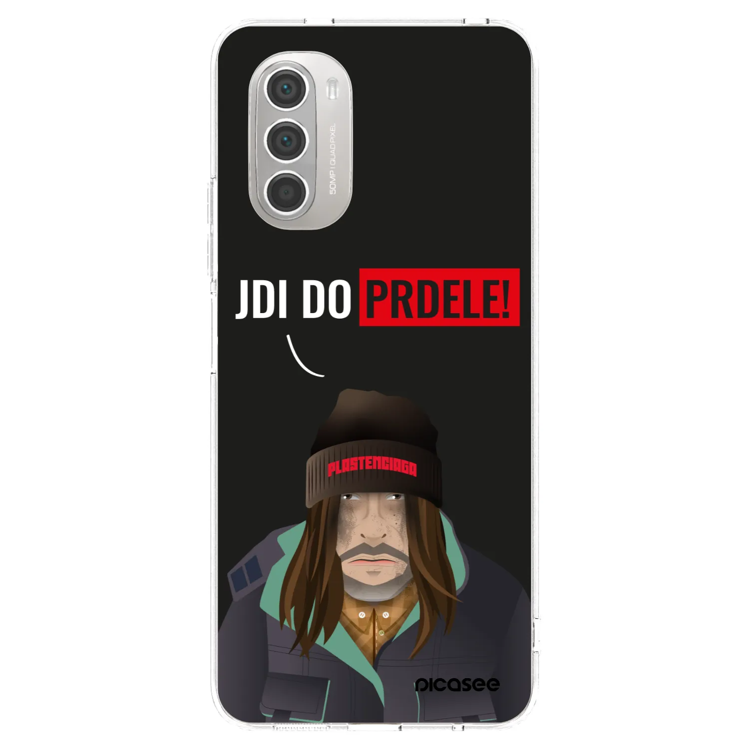 Picasee silikonska prozirna maskica za Motorola Moto G51 - Bezďák