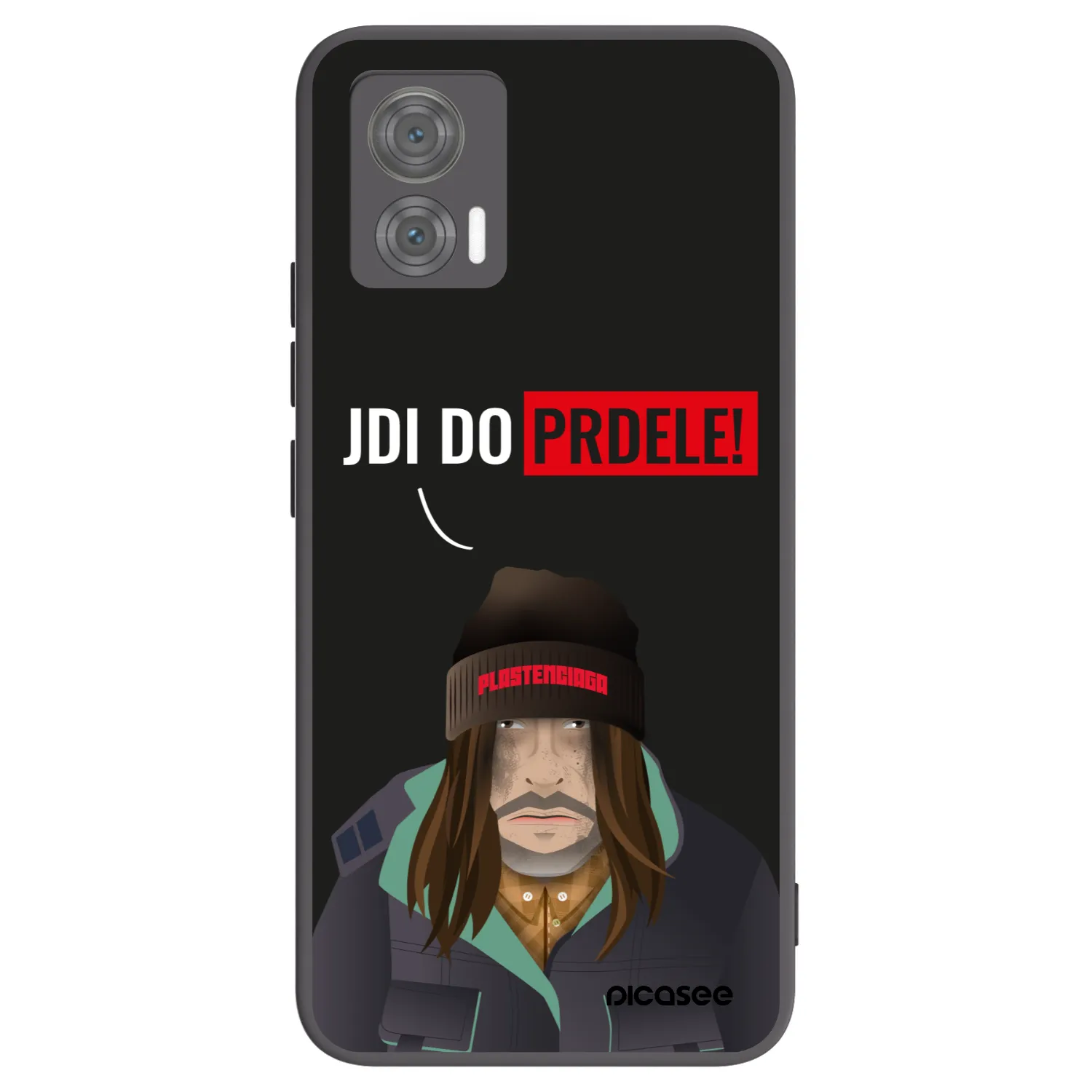 Picasee crna silikonska maskica za Motorola Edge 30 Neo - Bezďák