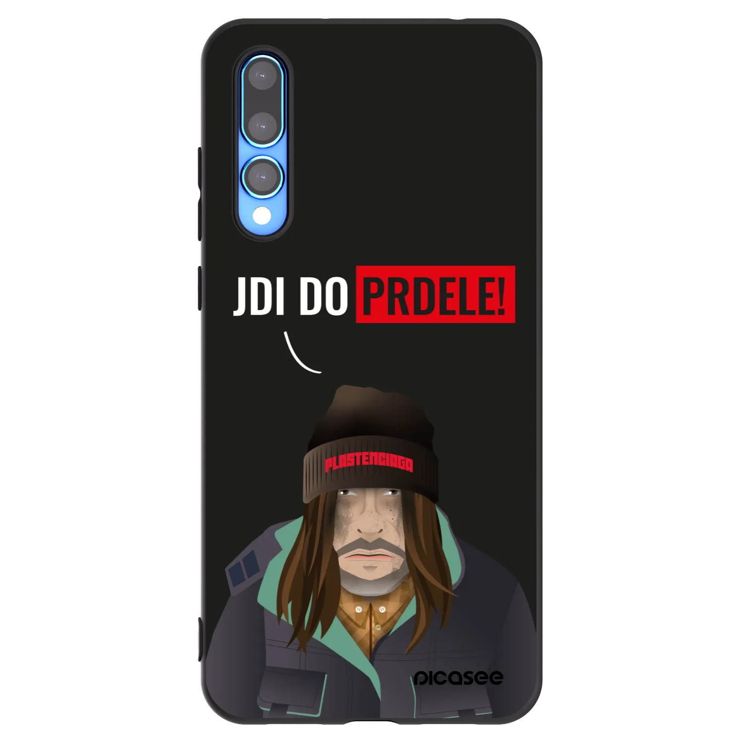 Picasee crna silikonska maskica za Huawei P20 Pro - Bezďák