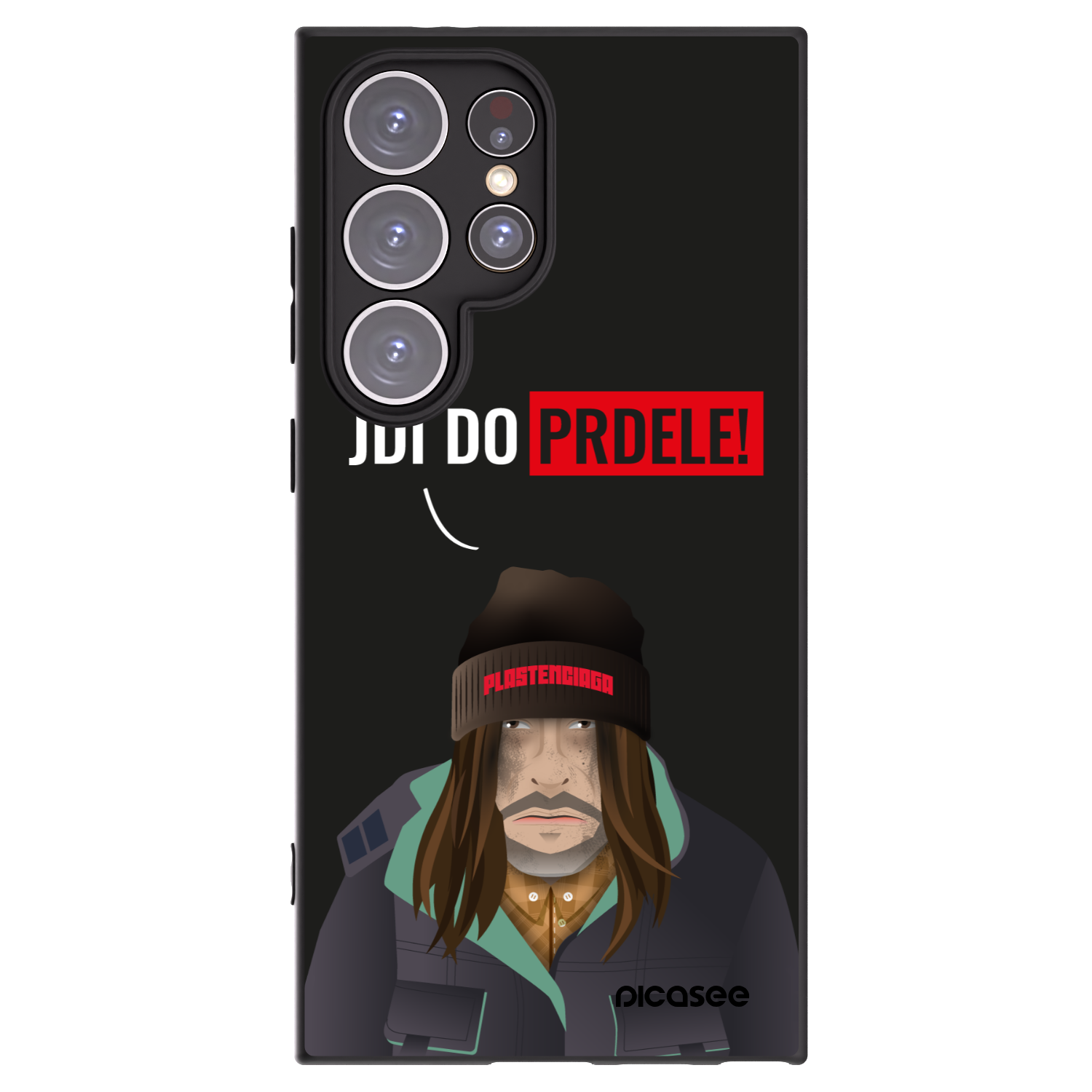 Picasee crna silikonska maskica za Samsung Galaxy S24 Ultra S928B 5G - Bezďák