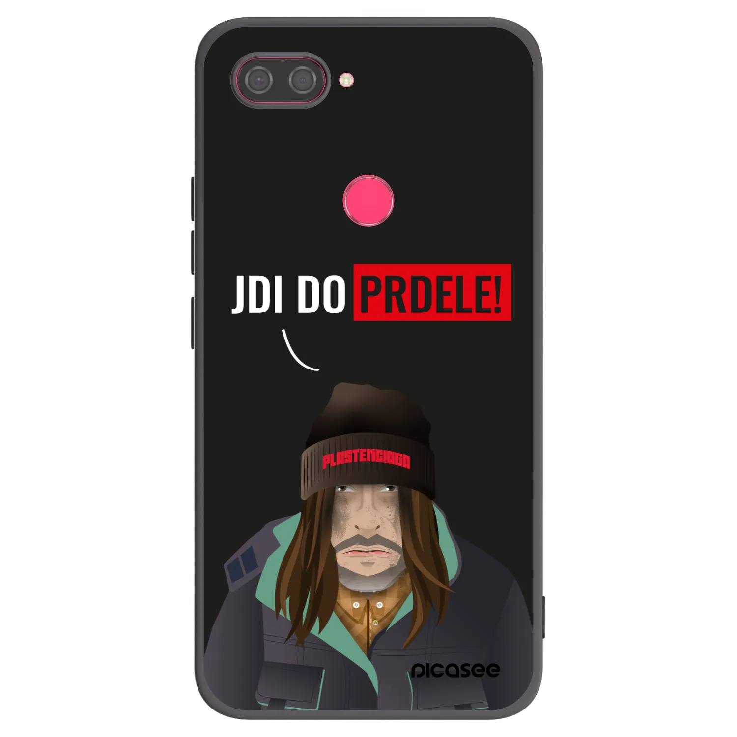 Picasee crna silikonska maskica za Xiaomi Mi 8 Lite - Bezďák