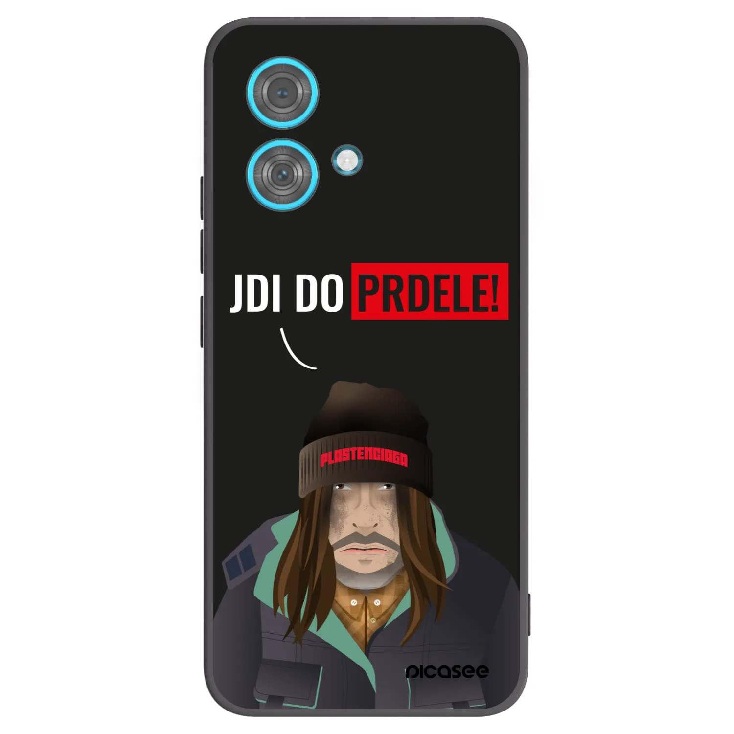 Picasee crna silikonska maskica za Motorola Edge 40 Neo - Bezďák