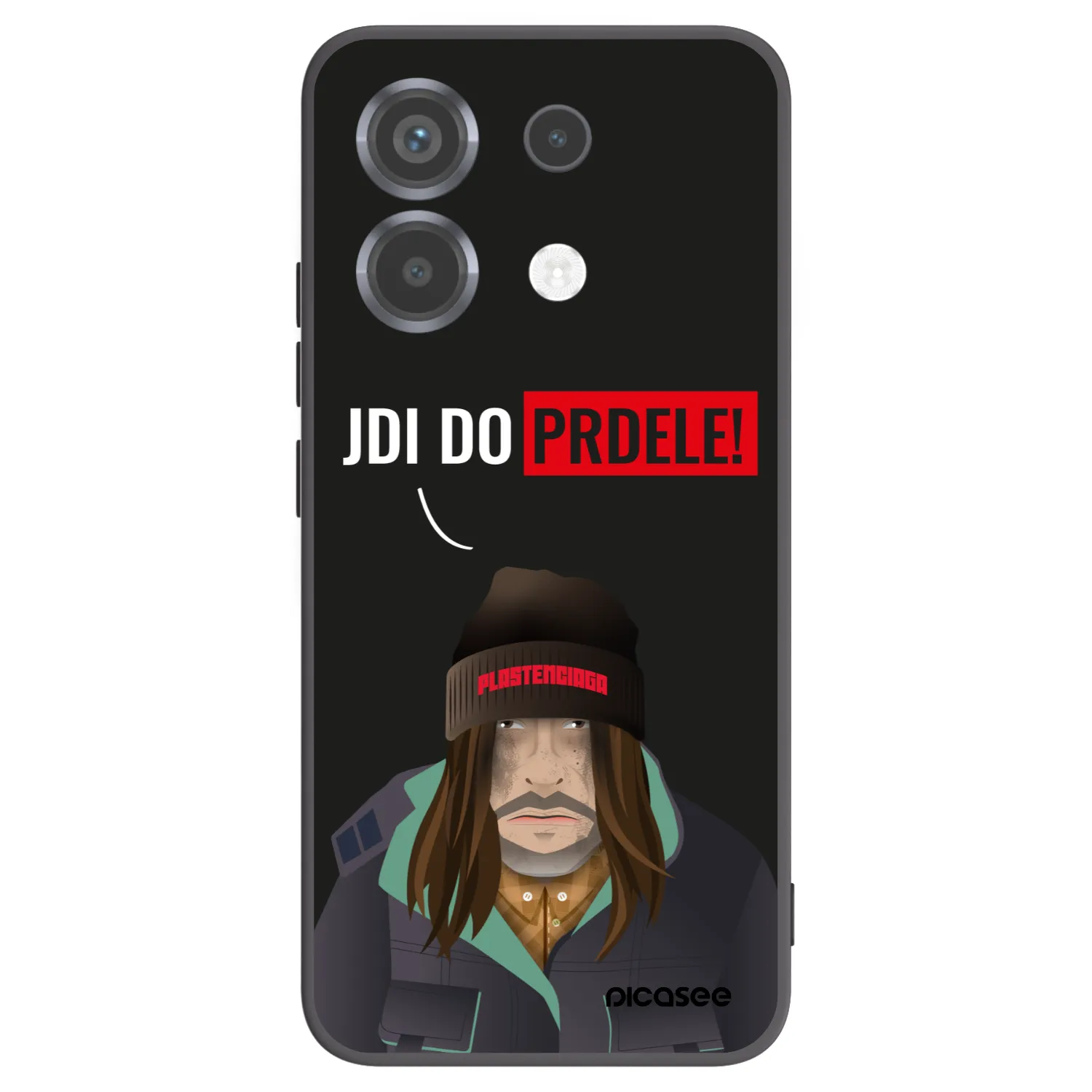 Picasee crna silikonska maskica za Xiaomi Poco X6 - Bezďák