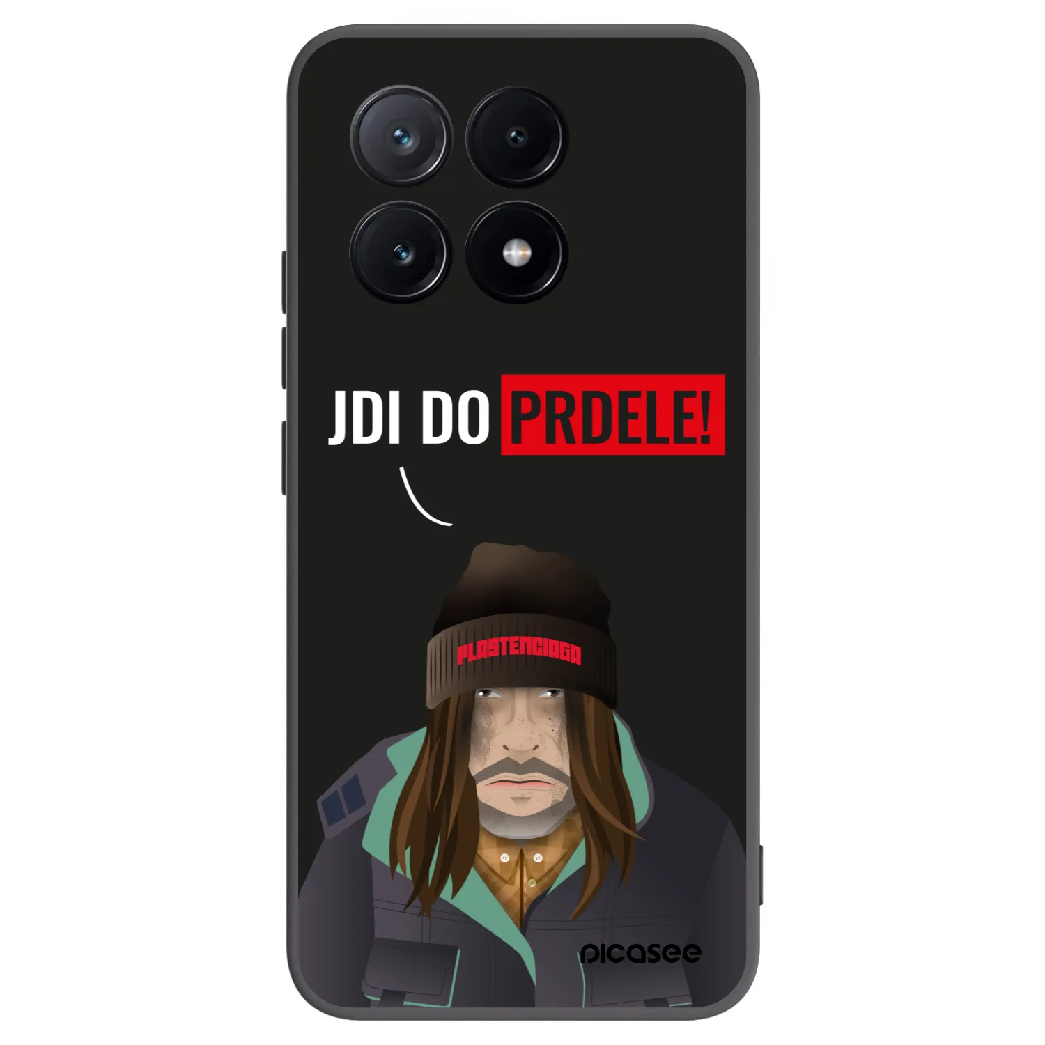 Picasee crna silikonska maskica za Xiaomi Poco X6 Pro - Bezďák